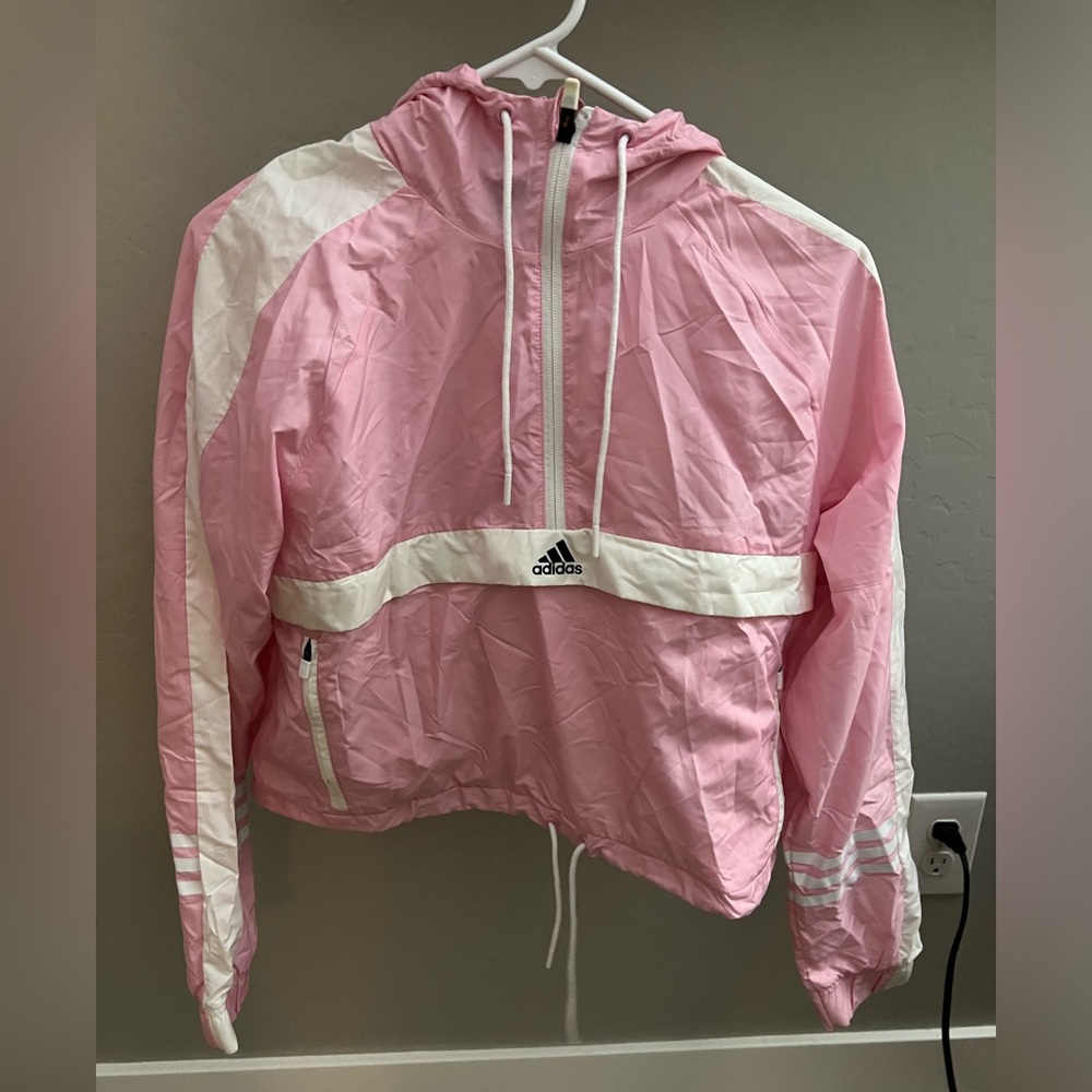 Pink Adidas Windbreaker